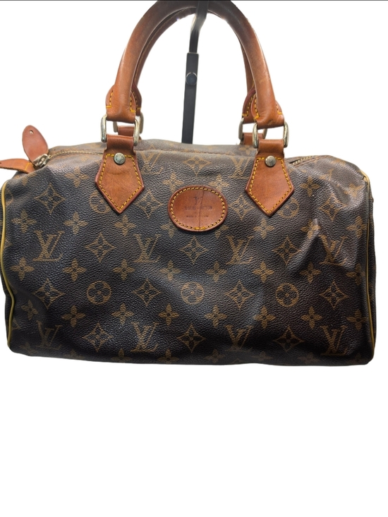 Louis Vuitton Handbags - Vintage 1970 Louis Vuitton French Co Brown Monogram Canvas Speedy 30 Handbag
